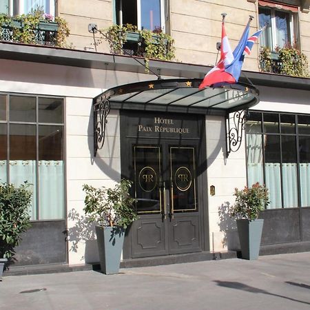 Hotel Paix Republique Paris Exterior foto