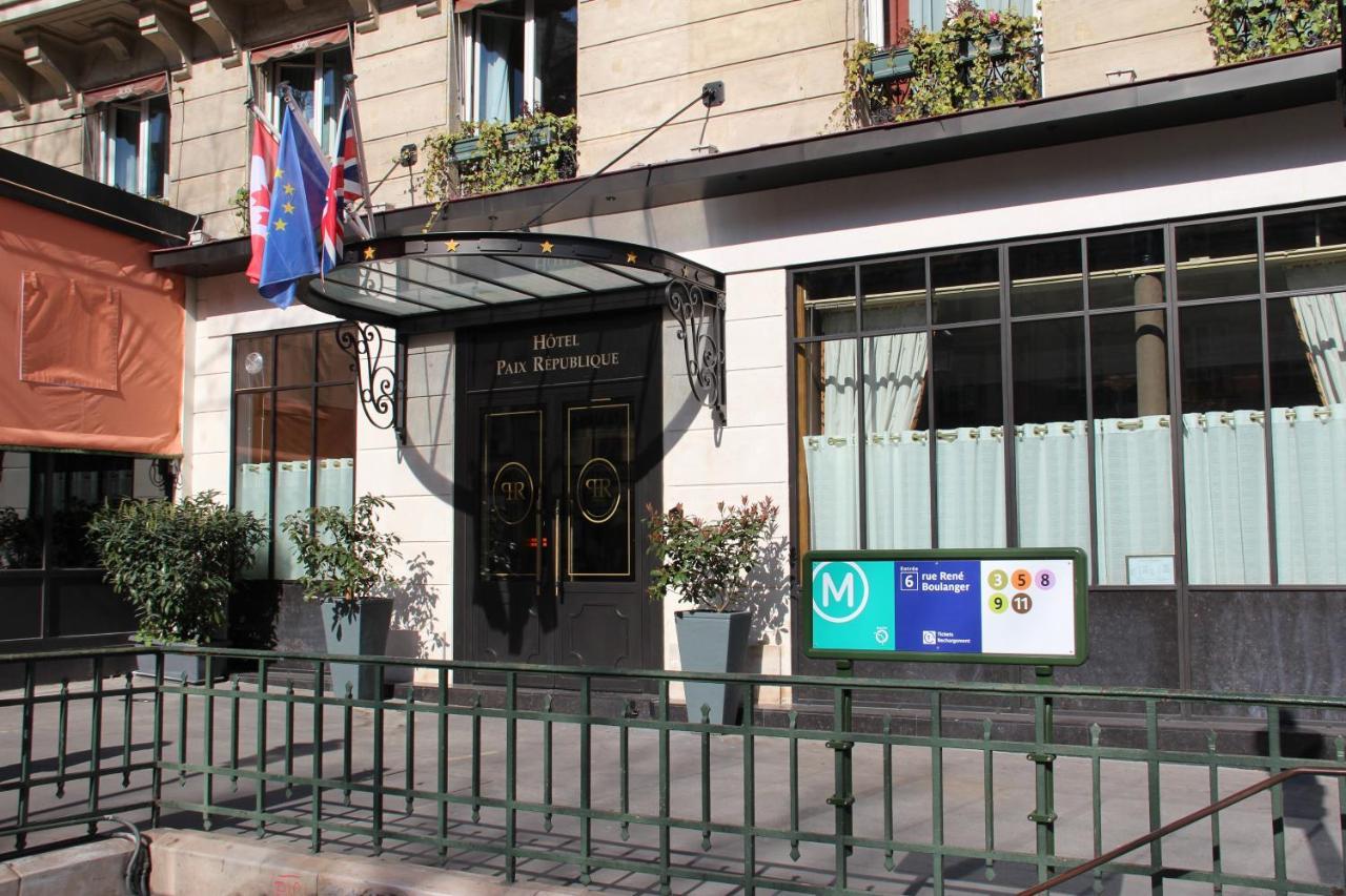 Hotel Paix Republique Paris Exterior foto